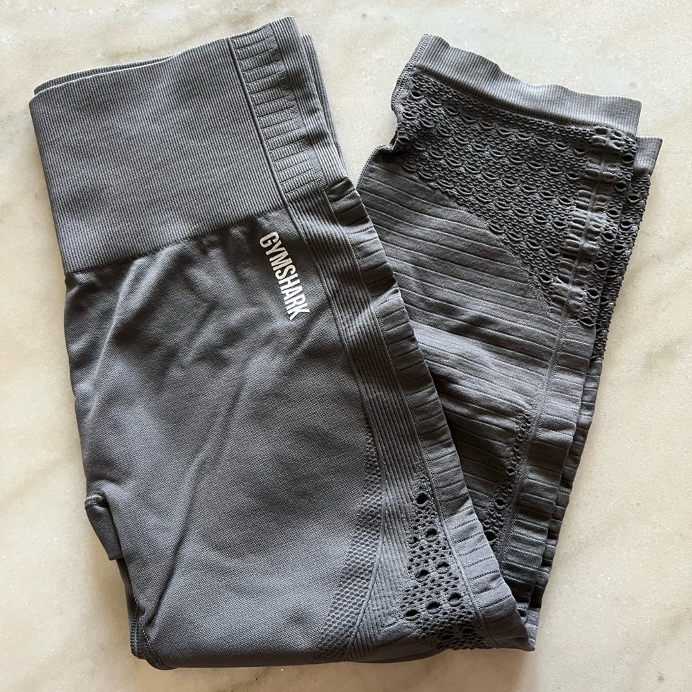 Grey Gymshark 3/4 length leggings